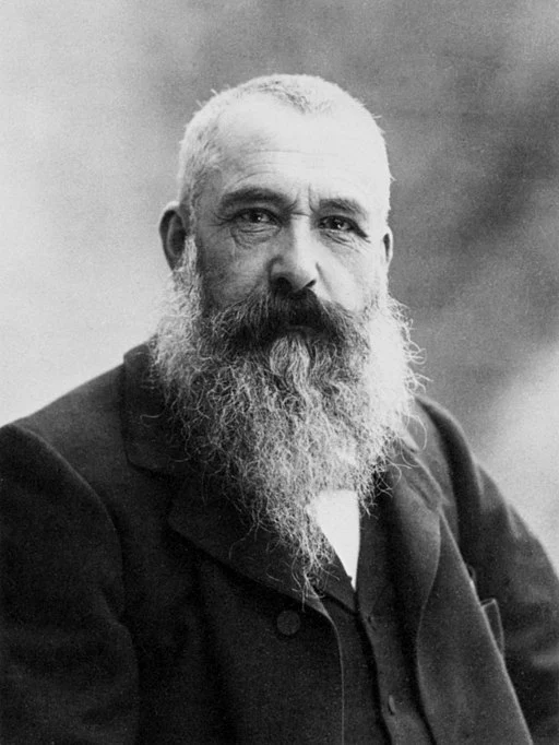 Black and white image of Claude Monet.