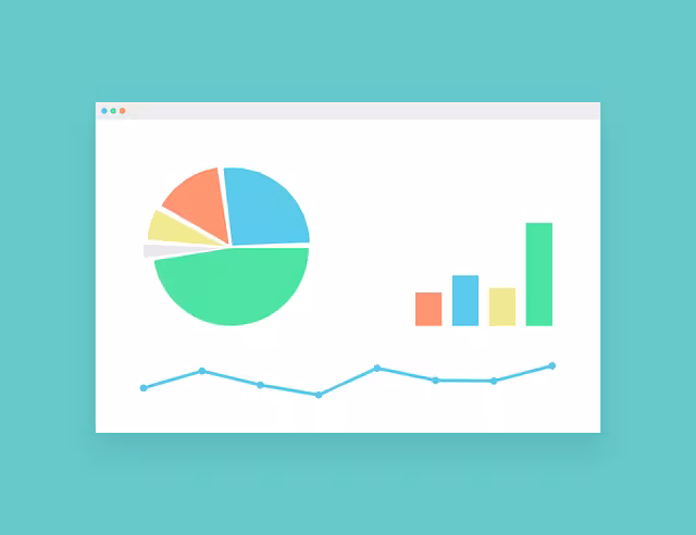 A drawn analytical chart with a green background.