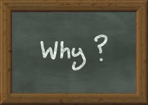 The Narrative Of Success: A Comprehensive Guide To Brand Storytelling 2 A chalkboard with the word why? On it.