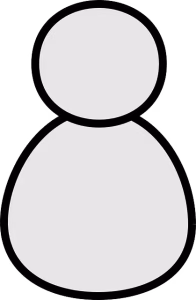 A black and white drawing of a customer to represent hyper-personalized.