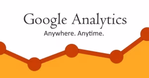 A Comprehensive Guide To Top Data Analytics Tools For Small Business 3 An orange and white graphic of google analytics.