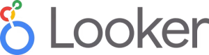 Gray logo for google looker.