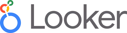 Gray logo for google looker.