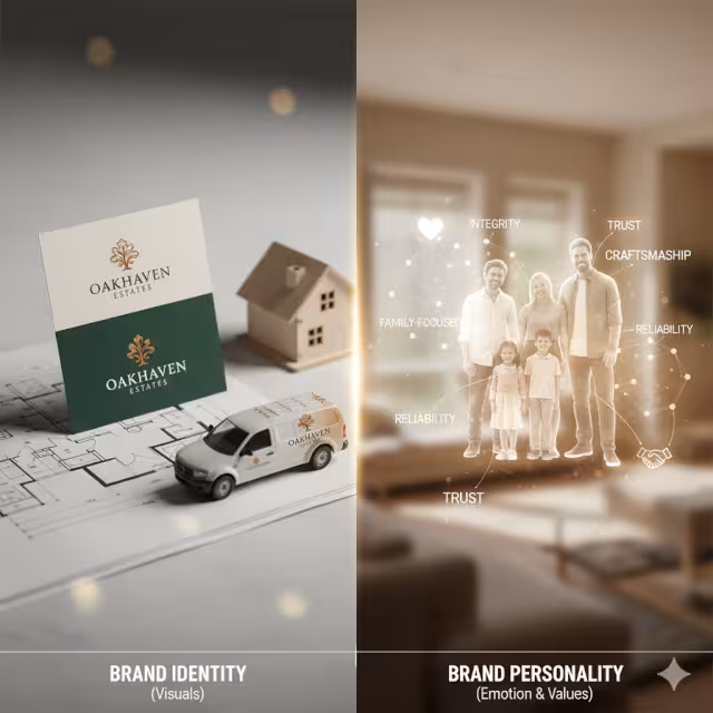 The difference between brand identity and brand personality.
