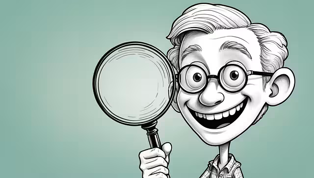 12 Brand Personality Archetypes: The Definitive Guide To Connecting With Your Audience 2 A drawing of a man with a magnifying glass with a green background.