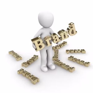 A figure holding the word brand for brand personality archetypes.