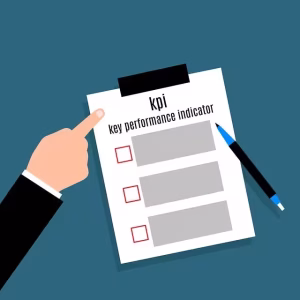 A checklist with kpis on it.