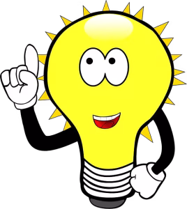 From Numbers To Narrative: A Comprehensive Guide To Data Storytelling With Analytics Reports 3 A yellow lightbulb with an idea.