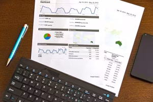 An analytics report for custom dimensions in Google Analytics 4.