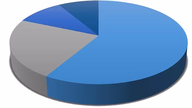 A blue pie chart for custom dimensions.