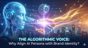 Role of ai personas and brand identity in algorithmic voice.