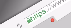 A green https security badge.