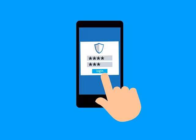 A password badge on a smartphone.