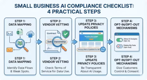 Ai Data Privacy Compliance For Small Business: The 2025 Owner’s Guide 4 Step-by-step checklist of using ai for small business.