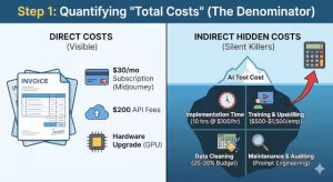 An ai generated graphic quantifying the total costs of ai.
