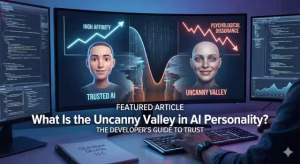 What is the uncanny valley in ai personality, two comparisons.