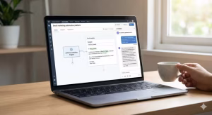 How To Use Ai For Lead Generation: The 2026 Guide To Automating Growth For Small Businesses 3 A laptop with outreach automation.
