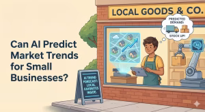 Ai predicting market trends for small businesses.