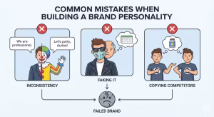 Three common mistakes in brand personality.