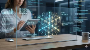 A woman building an ai persona personality matrix.