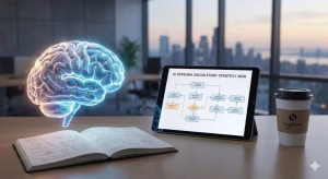 A representation of an ai persona origin.