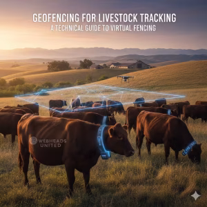 Cows in a field with livestock tracking technology.