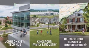 Geographic hotspots in the tri-cities of tn.