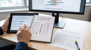 Various psychometric scales to look at anthropomorphism.