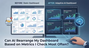 A comparison of dashboards on a computer.