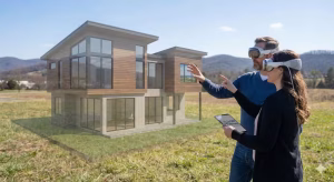 A vr house using spatial computing.