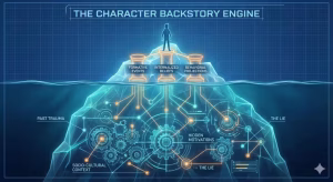 Character backstory with an iceberg.