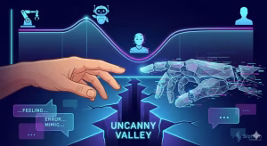The link between humans and personas and the uncanny valley.